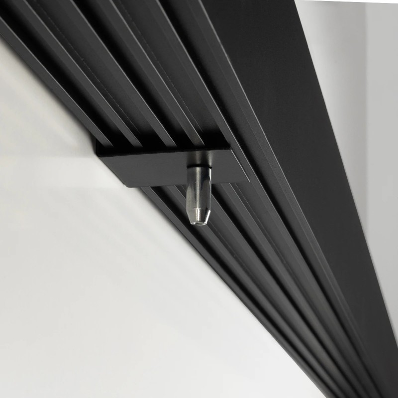 GLOBOSTAR® ALP-LINEAR BRIGHTRAIL 61775-3M Επιφανειακό / Κρεμαστό / Επιτοίχιο Προφίλ Αλουμινίου με Λευκό Γαλακτερό Πατητό Κάλυμμα για Ταινίες LED IP20 - Μαύρο Ματ - Μ300 x Π5 x Υ7.5cm