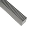 GLOBOSTAR® ALP-LINEAR BRIGHTRAIL 61776-3M Επιφανειακό / Κρεμαστό / Επιτοίχιο Προφίλ Αλουμινίου με Λευκό Γαλακτερό Πατητό Κάλυμμα για Ταινίες LED IP20 - Γκρι Ανθρακί Ματ - Μ300 x Π5 x Υ7.5cm