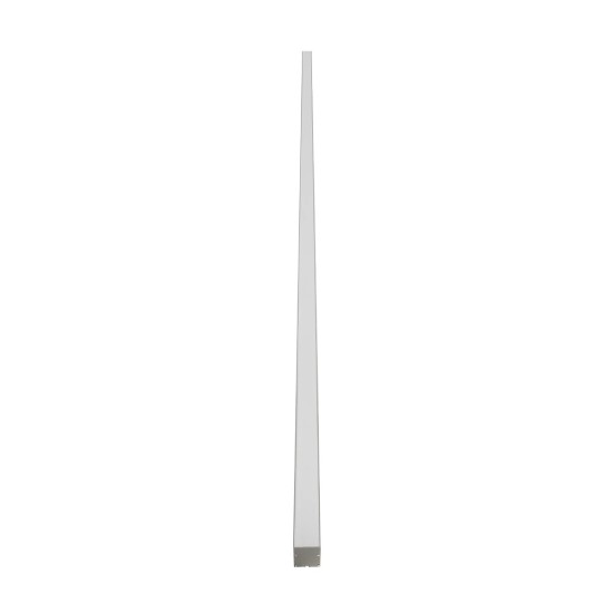 GLOBOSTAR® ALP-LINEAR BRIGHTRAIL 61776-3M Επιφανειακό / Κρεμαστό / Επιτοίχιο Προφίλ Αλουμινίου με Λευκό Γαλακτερό Πατητό Κάλυμμα για Ταινίες LED IP20 - Γκρι Ανθρακί Ματ - Μ300 x Π5 x Υ7.5cm