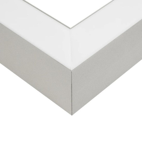 GLOBOSTAR® ALP-CORNER-SIDE90 BRIGHTRAIL 61779 Επιφανειακό / Κρεμαστό Προφίλ Αλουμινίου Γωνία με Λευκό Γαλακτερό Πατητό Κάλυμμα για Ταινίες LED IP20 - Γκρι Ανθρακί Ματ - Μ30 x Π5 x Υ7.5cm