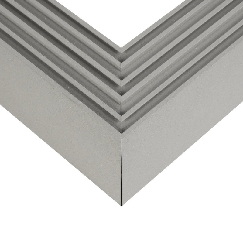 GLOBOSTAR® ALP-CORNER-SIDE90 BRIGHTRAIL 61779 Επιφανειακό / Κρεμαστό Προφίλ Αλουμινίου Γωνία με Λευκό Γαλακτερό Πατητό Κάλυμμα για Ταινίες LED IP20 - Γκρι Ανθρακί Ματ - Μ30 x Π5 x Υ7.5cm