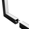 GLOBOSTAR® ALP-CORNER-IN90 BRIGHTRAIL 61781 Επιφανειακό / Κρεμαστό Προφίλ Αλουμινίου Γωνία με Λευκό Γαλακτερό Πατητό Κάλυμμα για Ταινίες LED IP20 - Μαύρο Ματ - Μ30 x Π5 x Υ7.5cm