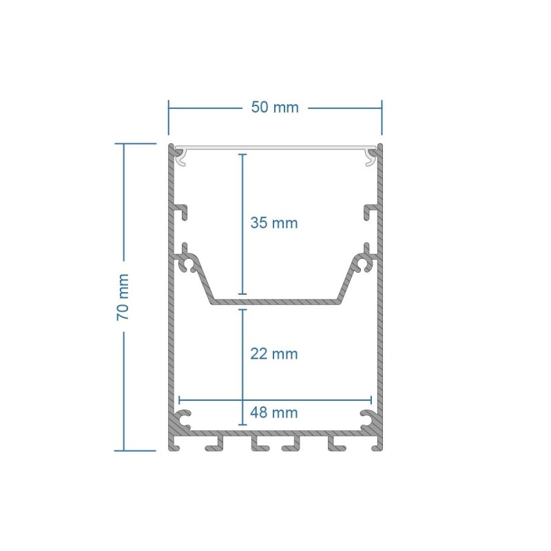 GLOBOSTAR® ALP-CORNER-IN90 BRIGHTRAIL 61782 Επιφανειακό / Κρεμαστό Προφίλ Αλουμινίου Γωνία με Λευκό Γαλακτερό Πατητό Κάλυμμα για Ταινίες LED IP20 - Γκρι Ανθρακί Ματ - Μ30 x Π5 x Υ7.5cm
