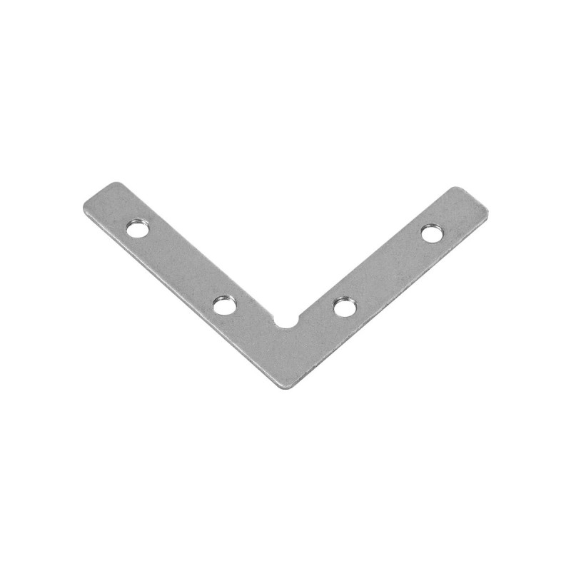 GLOBOSTAR® LUMILINE 61783 Σύνδεσμος Γ Επέκτασης Προφίλ Αλουμινίου - Ασημί - Μ4.6 x Π0.8 x Υ4.6cm