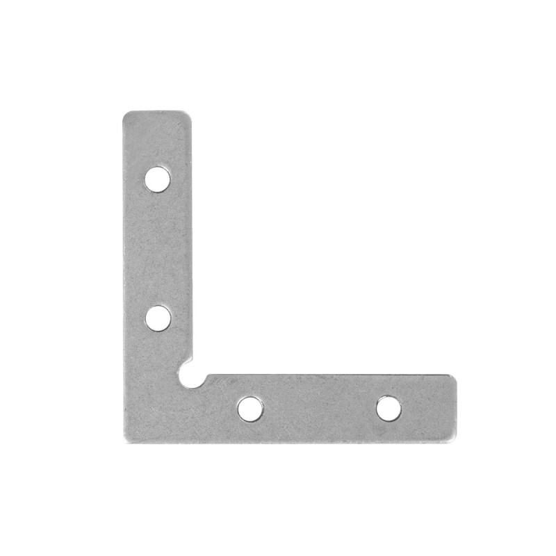 GLOBOSTAR® BRIGHTRAIL 61784 Σύνδεσμος Γ Επέκτασης Προφίλ Αλουμινίου - Ασημί - Μ4.8 x Π1 x Υ4.8cm