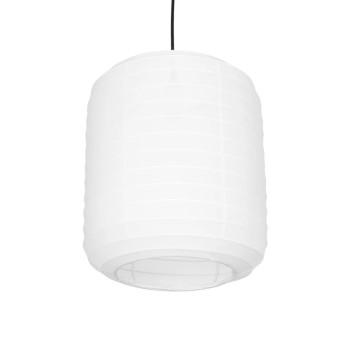 GLOBOSTAR® ROMINA 62000 Μοντέρνο Κρεμαστό Φωτιστικό Οροφής με Ντουί 1 x E27 AC 220-240V IP20 - Λευκό - Μ30 x Π30 x Υ37cm