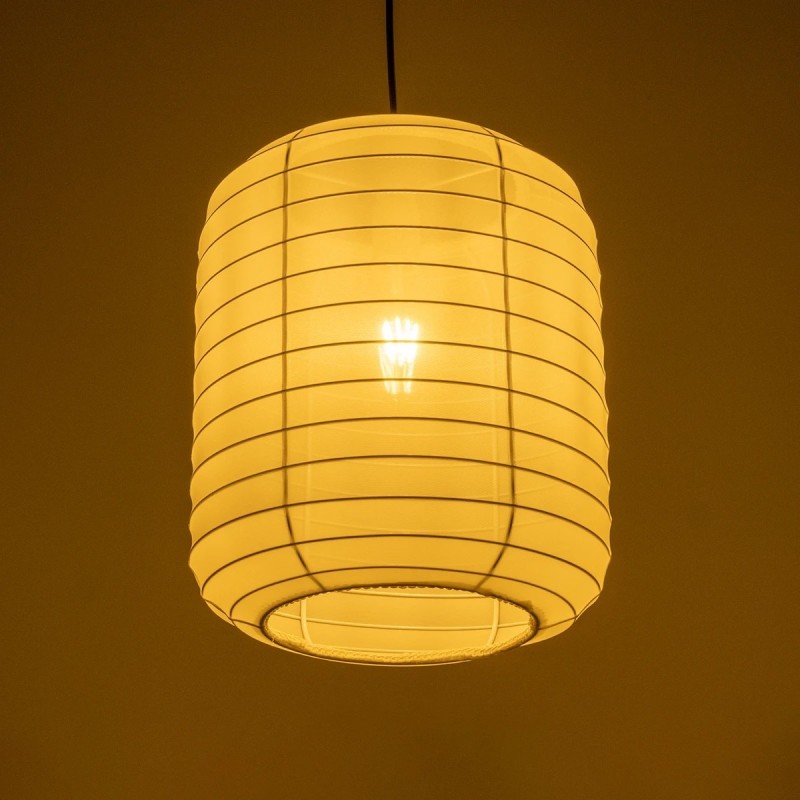 GLOBOSTAR® ROMINA 62000 Μοντέρνο Κρεμαστό Φωτιστικό Οροφής με Ντουί 1 x E27 AC 220-240V IP20 - Λευκό - Μ30 x Π30 x Υ37cm