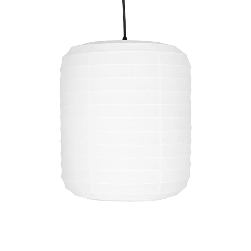 GLOBOSTAR® ROMINA 62000 Μοντέρνο Κρεμαστό Φωτιστικό Οροφής με Ντουί 1 x E27 AC 220-240V IP20 - Λευκό - Μ30 x Π30 x Υ37cm