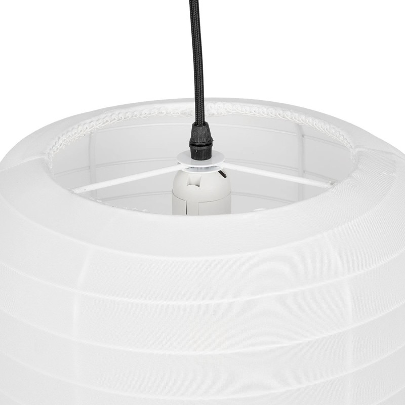 GLOBOSTAR® ROMINA 62000 Μοντέρνο Κρεμαστό Φωτιστικό Οροφής με Ντουί 1 x E27 AC 220-240V IP20 - Λευκό - Μ30 x Π30 x Υ37cm