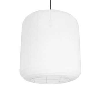 GLOBOSTAR® ROMINA 62001 Μοντέρνο Κρεμαστό Φωτιστικό Οροφής με Ντουί 1 x E27 AC 220-240V IP20 - Λευκό - Μ60 x Π60 x Υ65cm