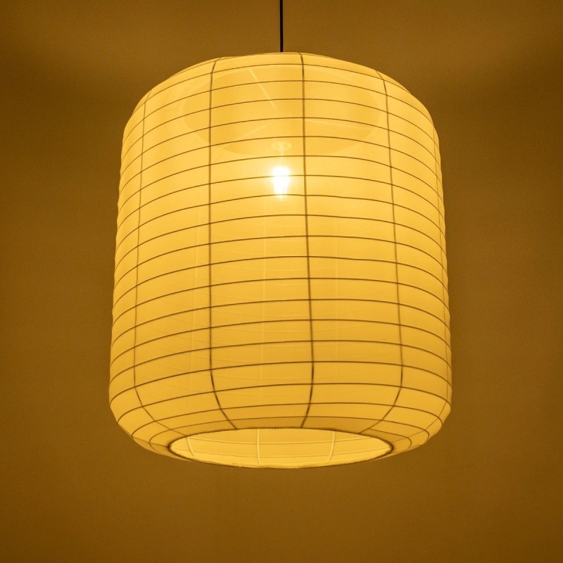 GLOBOSTAR® ROMINA 62001 Μοντέρνο Κρεμαστό Φωτιστικό Οροφής με Ντουί 1 x E27 AC 220-240V IP20 - Λευκό - Μ60 x Π60 x Υ65cm