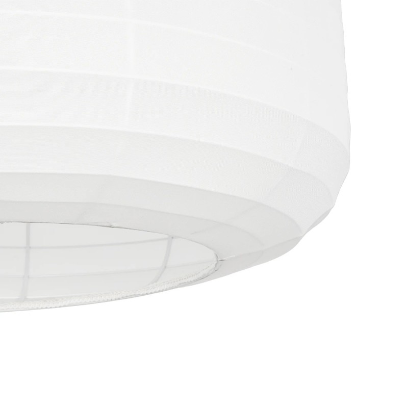 GLOBOSTAR® ROMINA 62001 Μοντέρνο Κρεμαστό Φωτιστικό Οροφής με Ντουί 1 x E27 AC 220-240V IP20 - Λευκό - Μ60 x Π60 x Υ65cm