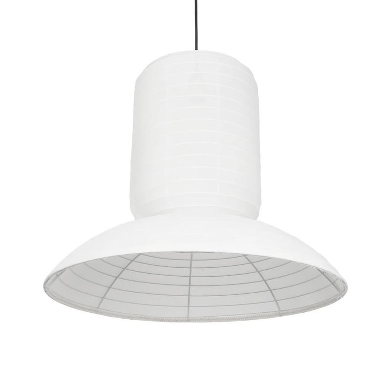 GLOBOSTAR® ROMINA 62003 Μοντέρνο Κρεμαστό Φωτιστικό Οροφής με Ντουί 1 x E27 AC 220-240V IP20 - Λευκό - Μ60 x Π60 x Υ51cm