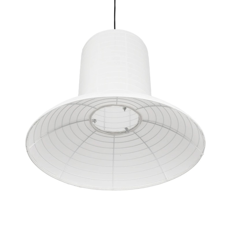 GLOBOSTAR® ROMINA 62003 Μοντέρνο Κρεμαστό Φωτιστικό Οροφής με Ντουί 1 x E27 AC 220-240V IP20 - Λευκό - Μ60 x Π60 x Υ51cm