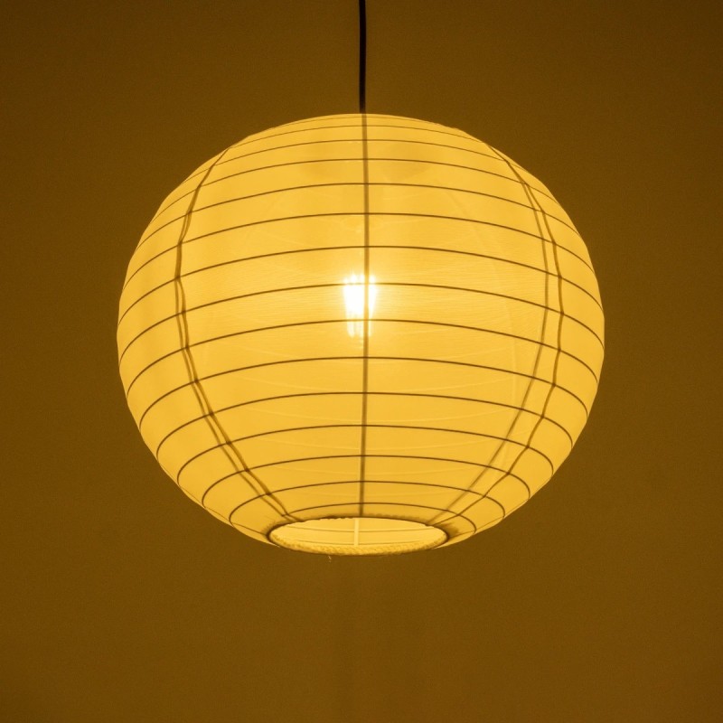 GLOBOSTAR® ROMINA 62004 Μοντέρνο Κρεμαστό Φωτιστικό Οροφής με Ντουί 1 x E27 AC 220-240V IP20 - Λευκό - Μ40 x Π40 x Υ37cm