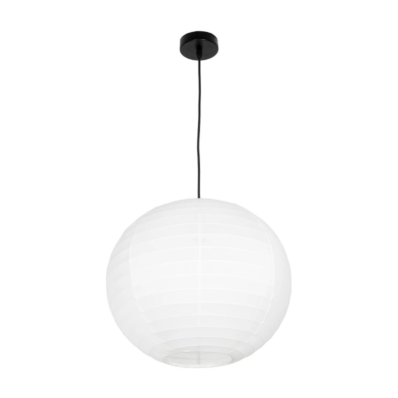 GLOBOSTAR® ROMINA 62004 Μοντέρνο Κρεμαστό Φωτιστικό Οροφής με Ντουί 1 x E27 AC 220-240V IP20 - Λευκό - Μ40 x Π40 x Υ37cm