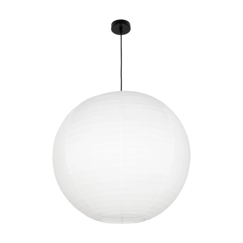 GLOBOSTAR® ROMINA 62005 Μοντέρνο Κρεμαστό Φωτιστικό Οροφής με Ντουί 1 x E27 AC 220-240V IP20 - Λευκό - Μ60 x Π60 x Υ55cm