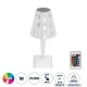 GLOBOSTAR® CRYSTAL 62042 Μοντέρνο Επιτραπέζιο Φωτιστικό Πορτατίφ LED 1W 100lm 360° DC 5V USB-C με Επαναφορτιζόμενη Μπαταρία Li-ion 3.7V 1600mAh IP44 Πολύχρωμο RGBW με Χειριστήριο Dimmable - Sanan SMD Chip - Διάφανο Πλαστικό - Μ11.5 x Π11.5 x Υ25.5cm - 3 Χ GLOBOSTAR® CRYSTAL 62042 Μοντέρνο Επιτραπέζιο Φωτιστικό Πορτατίφ LED 1W 100lm 360° DC 5V USB-C με Επαναφορτιζόμενη Μπαταρία Li-ion 3.7V 1600mAh IP44 Πολύχρωμο RGBW με Χειριστήριο Dimmable - Sanan SMD Chip - Διάφανο Πλαστικό - Μ11.5 x Π11.5 x Υ25.5cm - 3 Χ