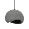 GloboStar® STONE 204-0122 Μοντέρνο Κρεμαστό Φωτιστικό Καμπάνα Μονόφωτο 1 x E27 IP20 Γκρι Σκoύρο Πολυστερίνη με Ρητίνη - Μ31.5 x Π35 x Υ26cm