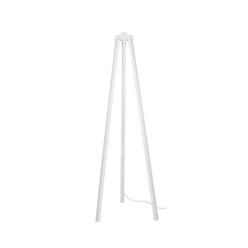 GLOBOSTAR® TRIPOD 203-0259 Μοντέρνο Επιδαπέδιο Φωτιστικό με Ντουί 1 x E27 AC 220-240V IP20 - Λευκό - Μ38 x Π38 x Υ120cm