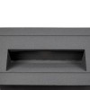 kelvo® STEPART KLV-101-0081 Χωνευτό Φωτιστικό Σκαλοπατιού / Διαδρόμου LED 3W 375lm 45° AC 220-240V Αδιάβροχο IP65 Θερμό Λευκό 2700K - Lumileds SMD Chip & TÜV SÜD Driver - Γκρι Ανθρακί Ματ - Μ10.5 x Π4.5 x Υ6cm / Q9.1 x 4.5cm - 5 Χρόνια Εγγύηση