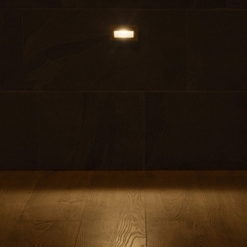 kelvo® STEPART KLV-101-0081 Χωνευτό Φωτιστικό Σκαλοπατιού / Διαδρόμου LED 3W 375lm 45° AC 220-240V Αδιάβροχο IP65 Θερμό Λευκό 2700K - Lumileds SMD Chip & TÜV SÜD Driver - Γκρι Ανθρακί Ματ - Μ10.5 x Π4.5 x Υ6cm / Q9.1 x 4.5cm - 5 Χρόνια Εγγύηση