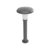 GLOBOSTAR® WHISPER 90548 Φωτιστικό Κολωνάκι Κήπου με Ντουί 1 x E27 AC 220-240V Αδιάβροχο IP65 - Γκρι Ανθρακί - Μ27 x Π27 x Υ79cm