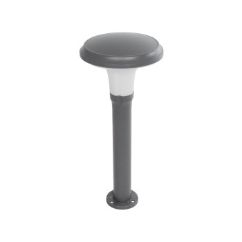 GLOBOSTAR® WHISPER 90548 Φωτιστικό Κολωνάκι Κήπου με Ντουί 1 x E27 AC 220-240V Αδιάβροχο IP65 - Γκρι Ανθρακί - Μ27 x Π27 x Υ79cm