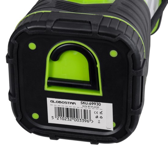 GloboStar® 69930 Αυτόνομο Επαναφορτιζόμενο Φανάρι Camping LED 10W με Εναλλαγή Χρωμάτων & Επαναφορτιζόμενη Μπαταρία 18650 4400mAh Li-ion - Power Bank - Αδιάβροχο IP54 Θερμό Λευκό 2700K - Ψυχρό Λευκό 6000K Μ18.5 x Π9 x Υ9cm GloboStar® 69930 Αυτόνομο Επαναφορτιζόμενο Φανάρι Camping LED 10W με Εναλλαγή Χρωμάτων & Επαναφορτιζόμενη Μπαταρία 18650 4400mAh Li-ion - Power Bank - Αδιάβροχο IP54 Θερμό Λευκό 2700K - Ψυχρό Λευκό 6000K Μ18.5 x Π9 x Υ9cm