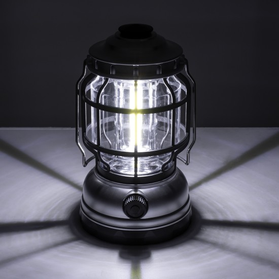 GloboStar® 69933 Αυτόνομο Επαναφορτιζόμενο Φανάρι Camping LED 5W με Επαναφορτιζόμενη Μπαταρία 18650 1200mAh Li-ion - Power Bank - Αδιάβροχο IP54 - Dimmable - Μαύρο Ασημί - Ψυχρό Λευκό 6000K Φ10.2 x Υ18cm GloboStar® 69933 Αυτόνομο Επαναφορτιζόμενο Φανάρι Camping LED 5W με Επαναφορτιζόμενη Μπαταρία 18650 1200mAh Li-ion - Power Bank - Αδιάβροχο IP54 - Dimmable - Μαύρο Ασημί - Ψυχρό Λευκό 6000K Φ10.2 x Υ18cm