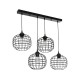 GloboStar® PULSAR 201-0103 Vintage Κρεμαστό Φωτιστικό Ράγα Πολύφωτο 4 x E27 IP20 Μαύρο Μέταλλο - Μ70 x Π20 x Υ80cm GloboStar® PULSAR 201-0103 Vintage Κρεμαστό Φωτιστικό Ράγα Πολύφωτο 4 x E27 IP20 Μαύρο Μέταλλο - Μ70 x Π20 x Υ80cm