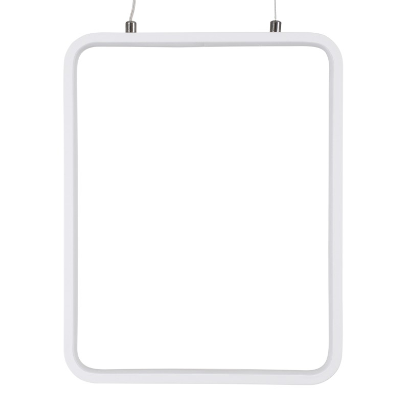 GloboStar® NEROBA 61303 Κρεμαστό Φωτιστικό Οροφής Linear Design LED CCT 18W 1980lm 360° AC 220-240V - Εναλλαγή Φωτισμού μέσω Διακόπτη On/Off All In One Ψυχρό 6000k+Φυσικό 4500k+Θερμό 2700k Μ29 x Π2 x Υ36cm - Λευκό - 3 Years Warranty