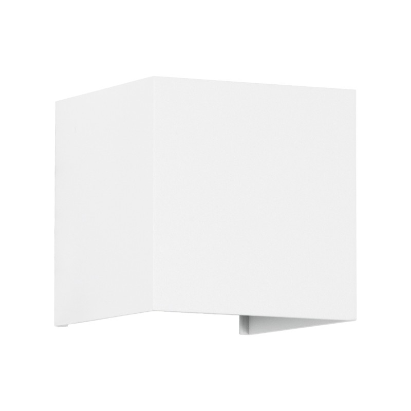 GloboStar® AXIS-S 60566 Φωτιστικό Τοίχου - Απλίκα Αρχιτεκτονικού Φωτισμού Εσωτερικού/Εξωτερικού Χώρου Up & Down LED 10W 1250lm 10 έως 60° AC 220-240V Αδιάβροχο IP65 Μ10 x Π10 x Υ10cm - Ψυχρό Λευκό 6000K - Λευκό - Bridgelux Chip - 3 Χρόνια Εγγύηση