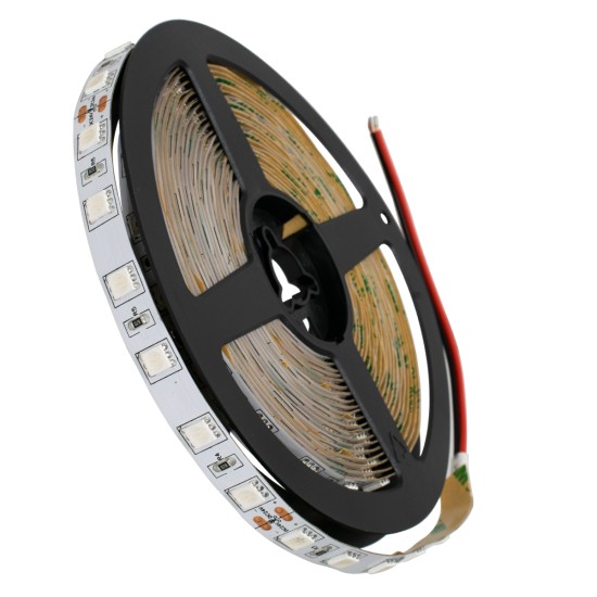 GLOBOSTAR® LUMAR 70224 Ταινία LED 14.4W/m 864lm/m 120° DC 24V IP20 60 x SMD5050 Chip/m Κόκκινο Dimmable - Μ500 x Π1 x Υ0.2cm - Ρολό 5 Μέτρων - 5 Χρόνια Εγγύηση