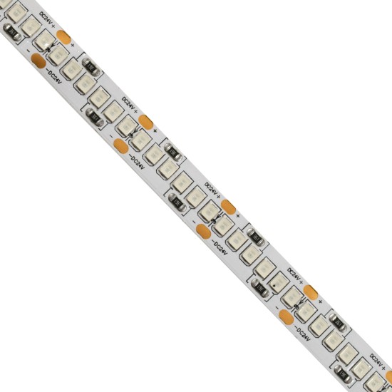 GLOBOSTAR® LUXA 70244 Ταινία LED 16W/m 1280lm/m 120° DC 24V IP20 240 x SMD2835 Chip/m Κόκκινο Dimmable - Μ500 x Π0.8 x Υ0.2cm - Ρολό 5 Μέτρων - 5 Χρόνια Εγγύηση
