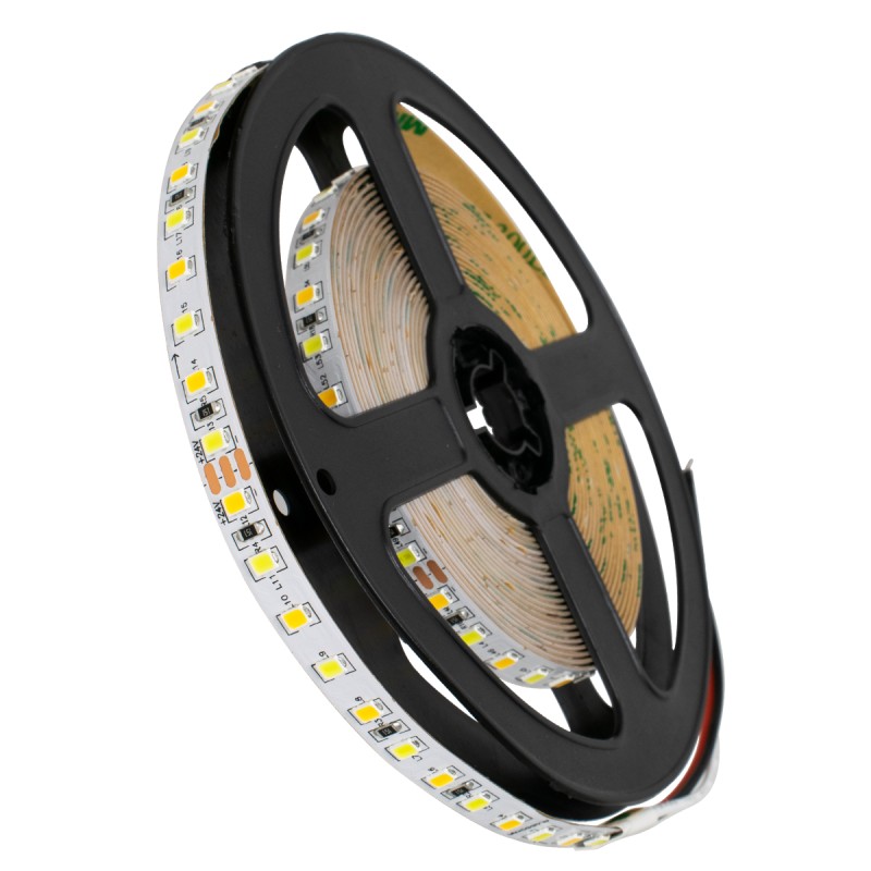 GLOBOSTAR® LUXA 70260 Ταινία LED 12W/m 1560lm/m 120° DC 24V IP20 120 x SMD2835 Chip/m Ρυθμιζόμενο Λευκό CCT από 2700K έως 6000K Dimmable - Μ500 x Π0.8 x Υ0.2cm - Ρολό 5 Μέτρων - 5 Χρόνια Εγγύηση