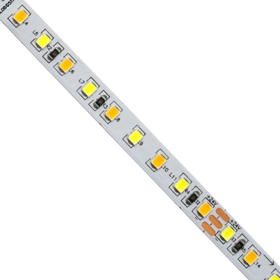 GLOBOSTAR® LUXA 70260 Ταινία LED 12W/m 1560lm/m 120° DC 24V IP20 120 x SMD2835 Chip/m Ρυθμιζόμενο Λευκό CCT από 2700K έως 6000K Dimmable - Μ500 x Π0.8 x Υ0.2cm - Ρολό 5 Μέτρων - 5 Χρόνια Εγγύηση GLOBOSTAR® LUXA 70260 Ταινία LED 12W/m 1560lm/m 120° DC 24V IP20 120 x SMD2835 Chip/m Ρυθμιζόμενο Λευκό CCT από 2700K έως 6000K Dimmable - Μ500 x Π0.8 x Υ0.2cm - Ρολό 5 Μέτρων - 5 Χρόνια Εγγύηση