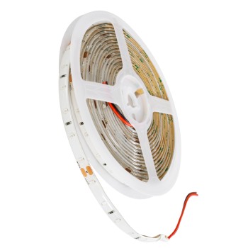 GLOBOSTAR® LILAC 70305 Ταινία LED 6W/m 360lm/m 120° DC 24V Αδιάβροχη IP65 60 x SMD2835 Chip/m Πράσινο Dimmable - Sanan SMD Chip - Μ500 x Π0.8 x Υ0.2cm - Ρολό 5 Μέτρων - 5 Χρόνια Εγγύηση