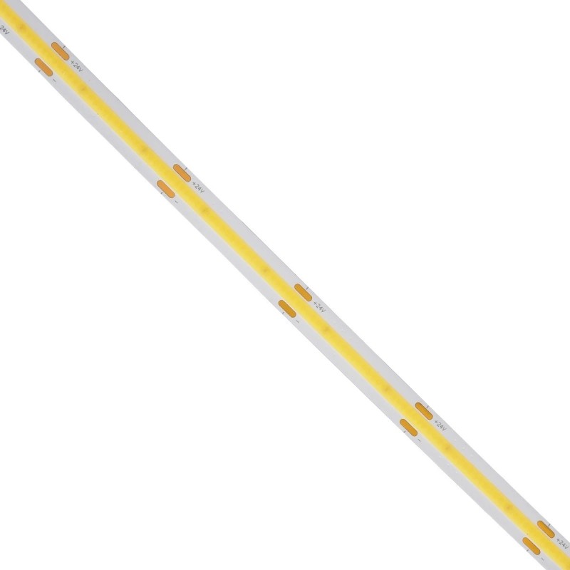 GLOBOSTAR® BEE 70350 Ταινία LED 10W/m 1100lm/m 120° DC 24V IP20 528 x COB Chip/m Ψυχρό Λευκό 6000K Dimmable - Μ500 x Π1 x Υ0.2cm - Ρολό 5 Μέτρων - 5 Χρόνια Εγγύηση