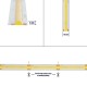 GLOBOSTAR® BEE 70350 Ταινία LED 10W/m 1100lm/m 120° DC 24V IP20 528 x COB Chip/m Ψυχρό Λευκό 6000K Dimmable - Μ500 x Π1 x Υ0.2cm - Ρολό 5 Μέτρων - 5 Χρόνια Εγγύηση