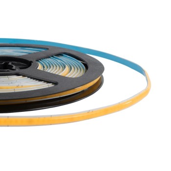 GLOBOSTAR® BEE 70357 Ταινία LED 9W/m 810lm/m 120° DC 24V IP20 384 x COB Chip/m Θερμό Λευκό 2700K Dimmable - Sanan COB Chip - Μ500 x Π0.5 x Υ0.2cm - Ρολό 5 Μέτρων - 5 Χρόνια Εγγύηση