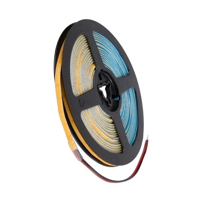 GLOBOSTAR® BEE 70357 Ταινία LED 9W/m 810lm/m 120° DC 24V IP20 384 x COB Chip/m Θερμό Λευκό 2700K Dimmable - Μ500 x Π0.5 x Υ0.2cm - Ρολό 5 Μέτρων - 5 Χρόνια Εγγύηση