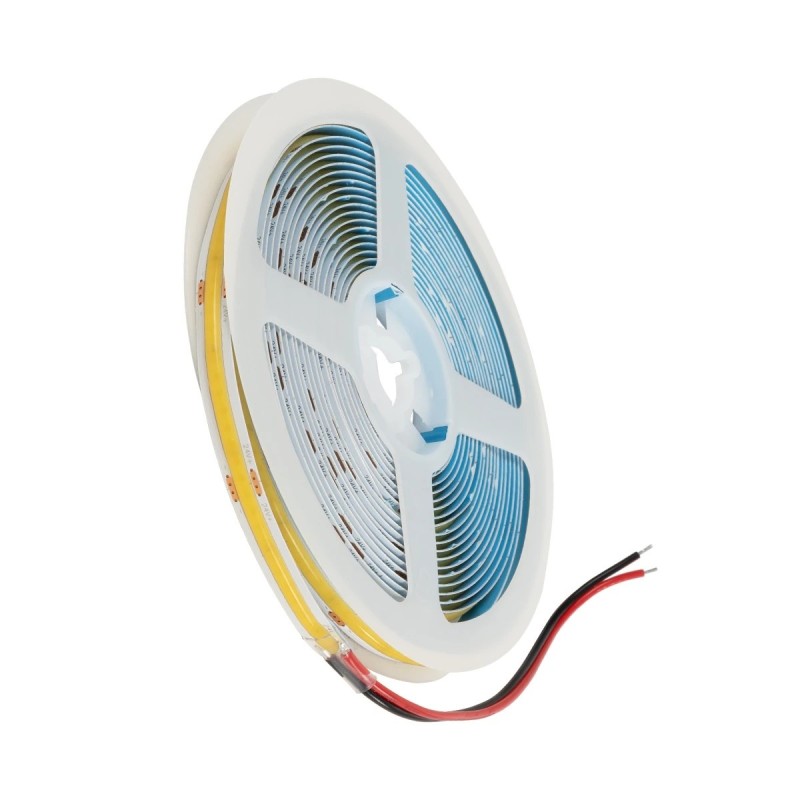 GLOBOSTAR® BEE 70359 Ταινία LED 8W/m 880lm/m 120° DC 24V IP20 320 x COB Chip/m Ψυχρό Λευκό 6000K Dimmable - Μ500 x Π0.8 x Υ0.2cm - Ρολό 5 Μέτρων - 5 Χρόνια Εγγύηση