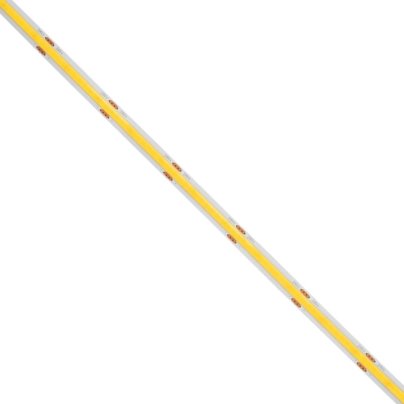 GLOBOSTAR® BEE 70359 Ταινία LED 8W/m 880lm/m 120° DC 24V IP20 320 x COB Chip/m Ψυχρό Λευκό 6000K Dimmable - Μ500 x Π0.8 x Υ0.2cm - Ρολό 5 Μέτρων - 5 Χρόνια Εγγύηση