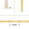 GLOBOSTAR® BEE 70359 Ταινία LED 8W/m 880lm/m 120° DC 24V IP20 320 x COB Chip/m Ψυχρό Λευκό 6000K Dimmable - Μ500 x Π0.8 x Υ0.2cm - Ρολό 5 Μέτρων - 5 Χρόνια Εγγύηση