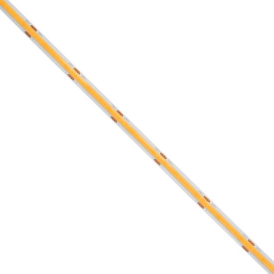 GLOBOSTAR® BEE 70361 Ταινία LED 8W/m 720lm/m 120° DC 24V IP20 320 x COB Chip/m Θερμό Λευκό 2700K Dimmable - Μ500 x Π0.8 x Υ0.2cm - Ρολό 5 Μέτρων - 5 Χρόνια Εγγύηση