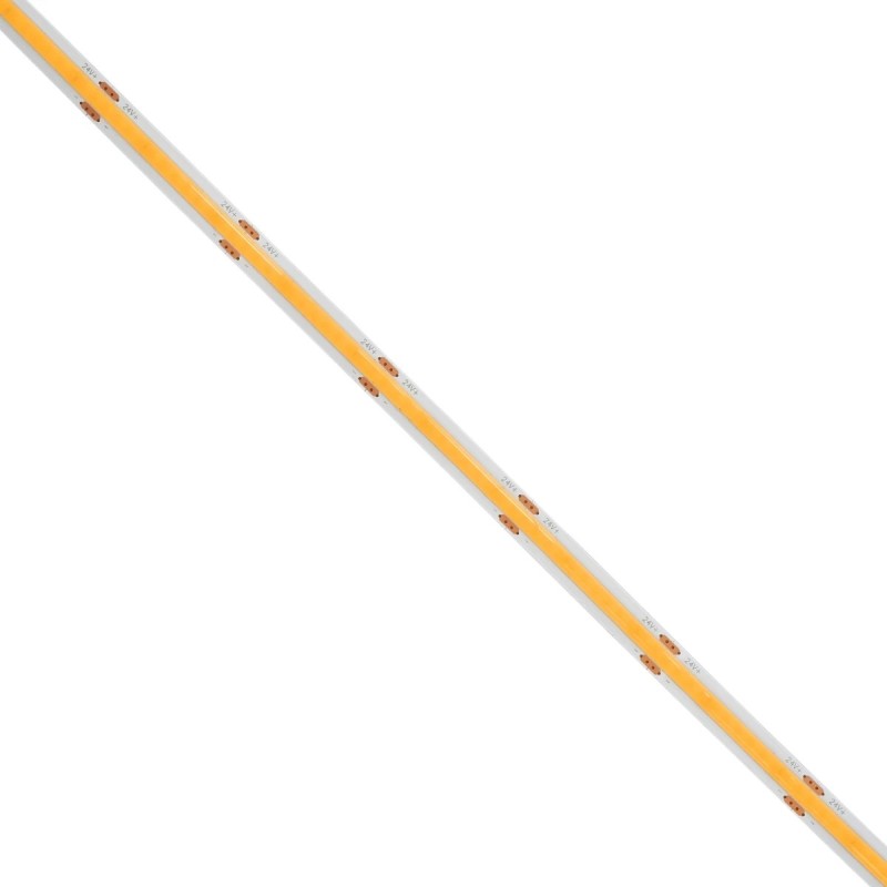 GLOBOSTAR® BEE 70361 Ταινία LED 8W/m 720lm/m 120° DC 24V IP20 320 x COB Chip/m Θερμό Λευκό 2700K Dimmable - Μ500 x Π0.8 x Υ0.2cm - Ρολό 5 Μέτρων - 5 Χρόνια Εγγύηση