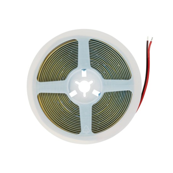 GLOBOSTAR® BEE 70362 Ταινία LED 8W/m 640lm/m 120° DC 24V IP20 320 x COB Chip/m Ultra Θερμό Λευκό 2200K Dimmable - Μ500 x Π0.8 x Υ0.2cm - Ρολό 5 Μέτρων - 5 Χρόνια Εγγύηση
