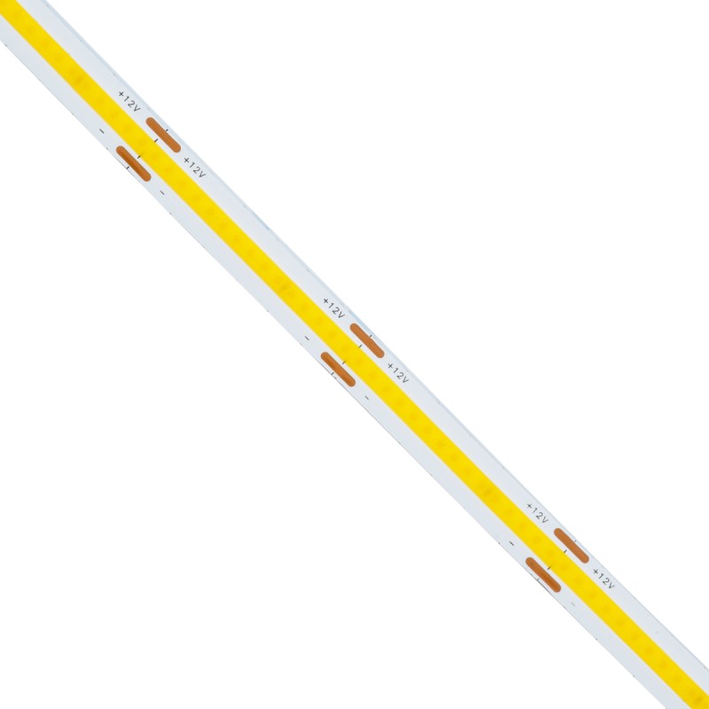 GloboStar® 70415 Σετ Ταινία COB LED 5m 48W/5m 308LED/m 768lm/m 120° DC 12V IP20 με Τροφοδοτικό Θερμό Λευκό 2700K