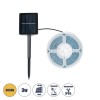 GloboStar® 70420 Αυτόνομο Ηλιακό Φωτοβολταϊκό Σετ με 3 Μέτρα Ταινία LED Θερμό Λευκό 3000k
